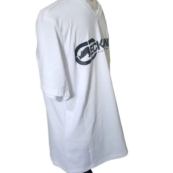Ecko Unltd. Men's Size Medium White Logo Short Sleeve Shirt - Picture 5 of 7